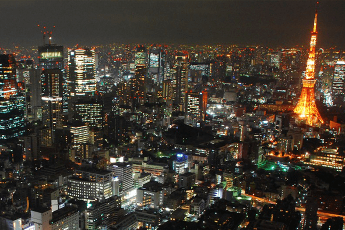 贅沢な大パノラマ夜景に感動