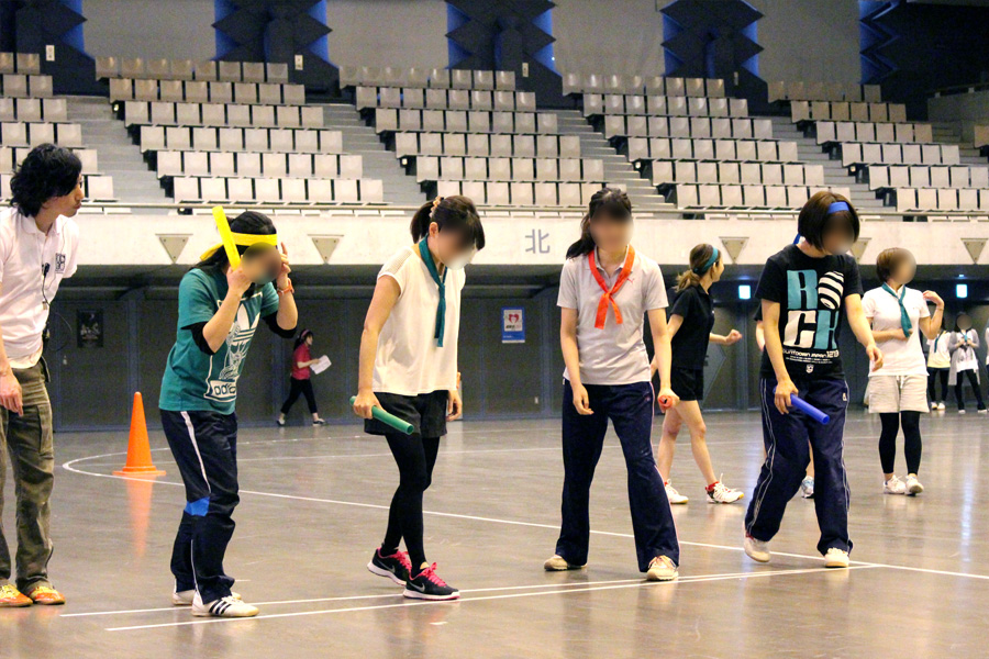 チームの優勝を決める、大切な最終戦！ 1位のアンカーがゴールした瞬間 みんなで駆け寄って喜びました！