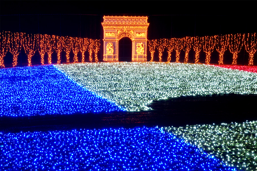 あたりが暗くなる頃にはこんな幻想的な世界が…★