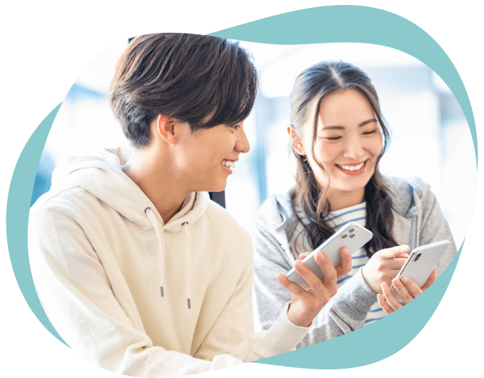 1対1で話す婚活パーティー・街コンに参加する男女